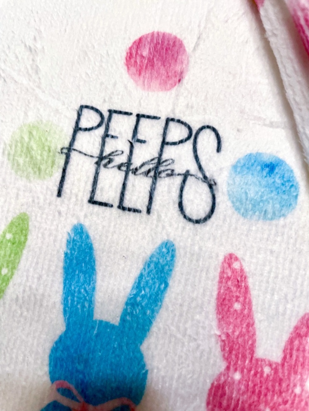 Easter/Spring Themed Set of Hand/Kitchen Towels - NWOT - Hello Peeps, Eggs, Dots - Picture 2 of 6